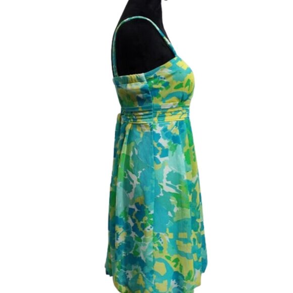 I.N. San Francisco Sleeveless Abstract Print Mini Summer Dress Women's Size 5 - Picture 4 of 10